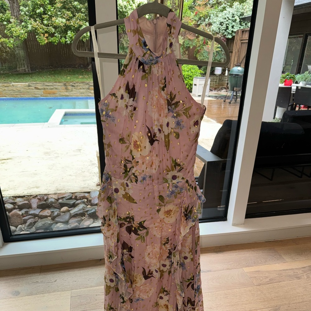Floral Halter Maxi Dress